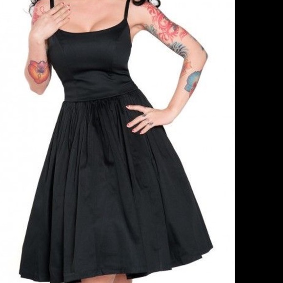 Pinup Couture Dresses & Skirts - Pinup Couture black sateen Jenny dress